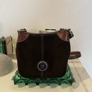 Vintage brown suede Dooney & Bourke purse